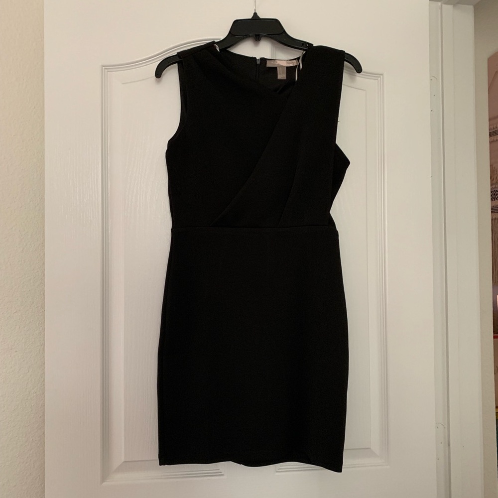 Forever21 asymmetrical black cocktail dress size M